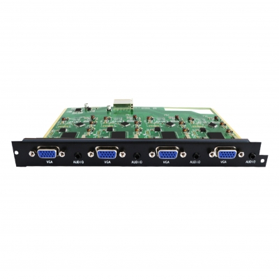 無縫矩陣4路VGA、Ypbpr分量及音頻輸入卡