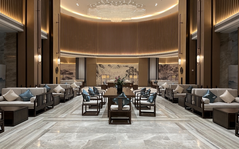 YUESAI數(shù)字IP網(wǎng)絡(luò)廣播、專業(yè)音響、舞臺燈光成功應(yīng)用于山東臨濟(jì)沐河大酒店