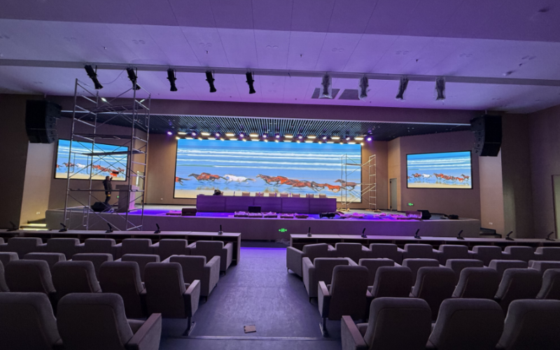 YUESAI專業(yè)燈光音響成功應(yīng)用于福建省莆田市仙游縣的中學(xué)報(bào)告廳